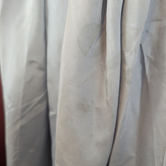 Vintage 80's Gunne Sax by Jessica McClintock Silver Gray Taffeta & Cream Dress - Picture 15 of 16